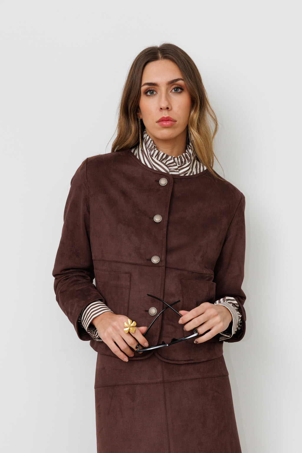 Chaqueta de antelina Pre-order