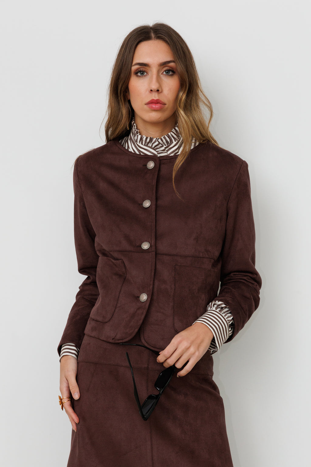 Chaqueta de antelina Pre-order