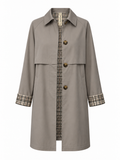 Gabardina Corta Gris Topo