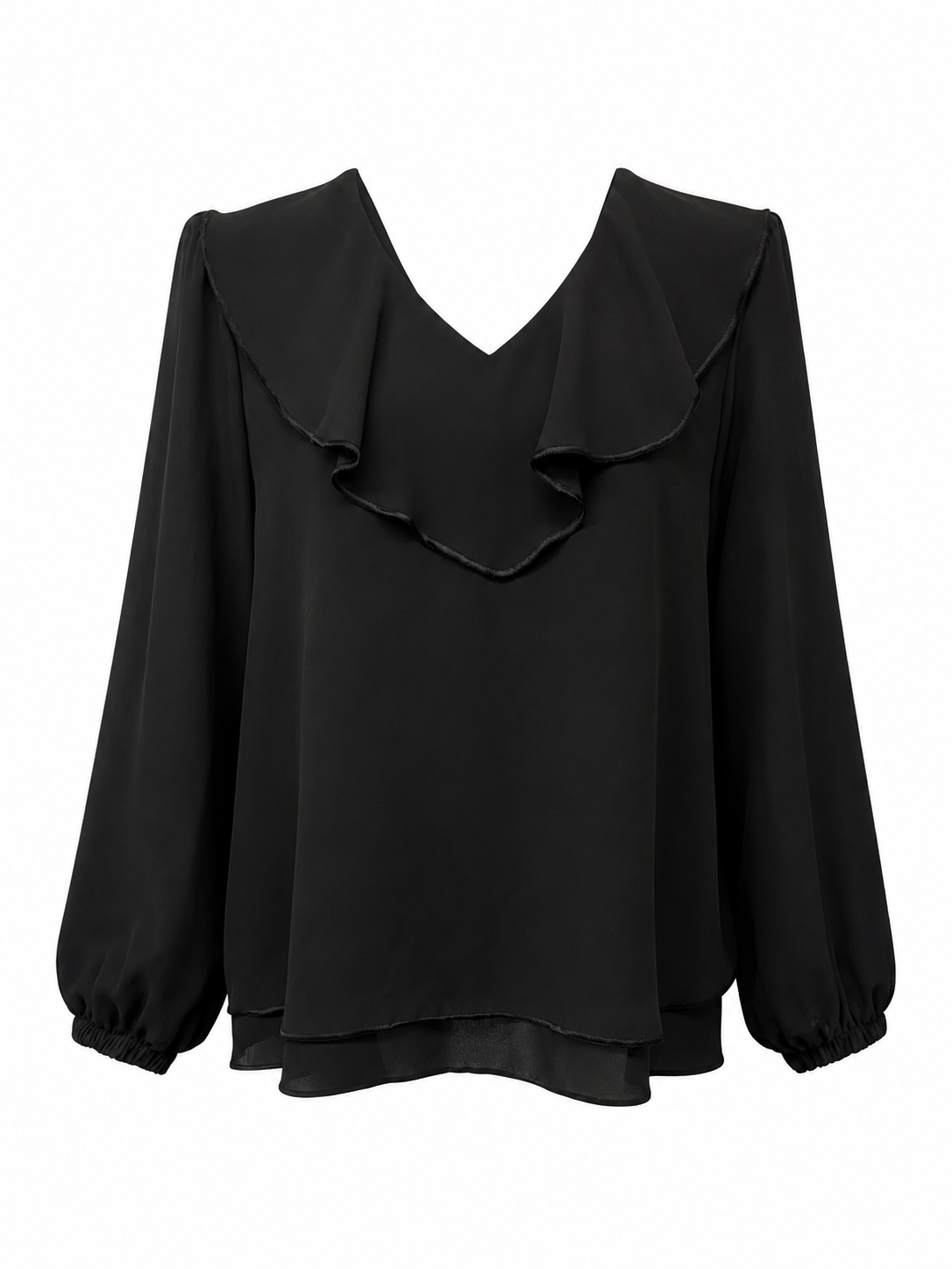 Blusa con volante
