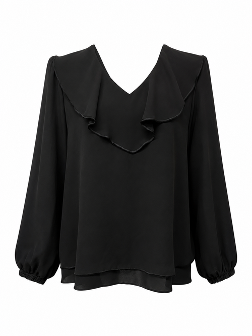Blusa con volante