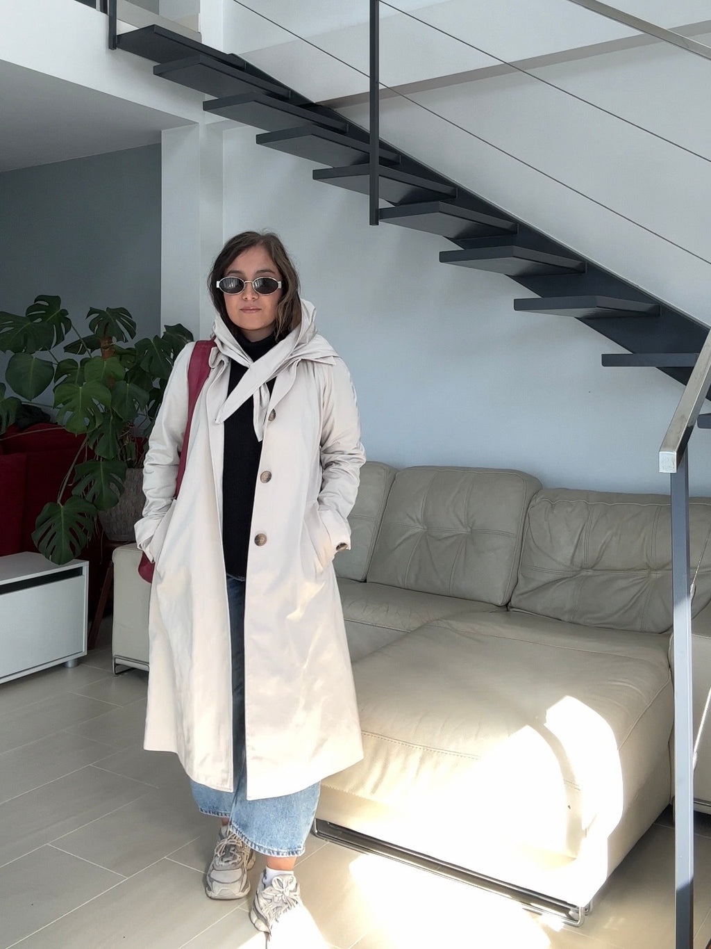 Gabardina Clara en Beige