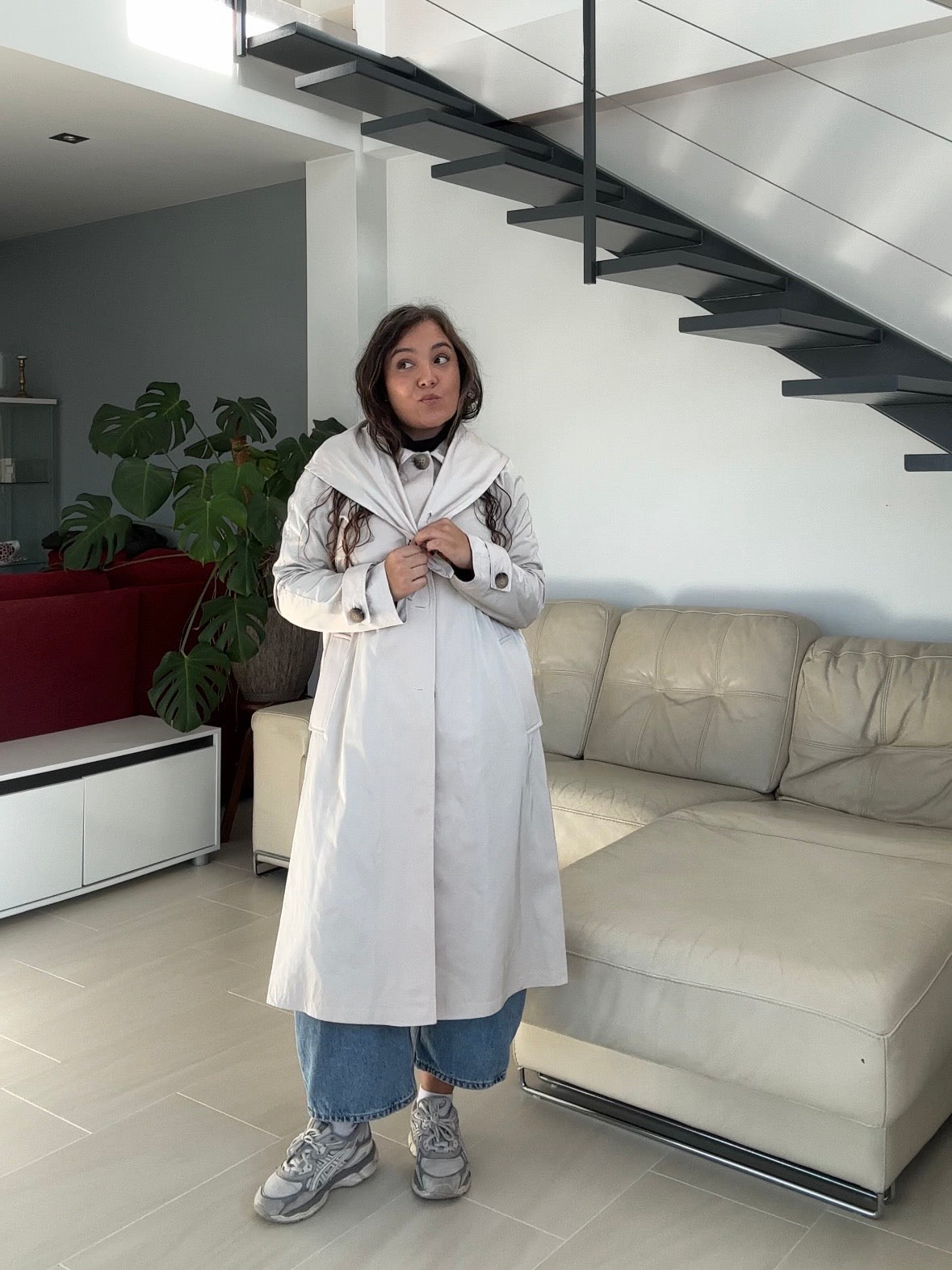 Gabardina Clara en Beige